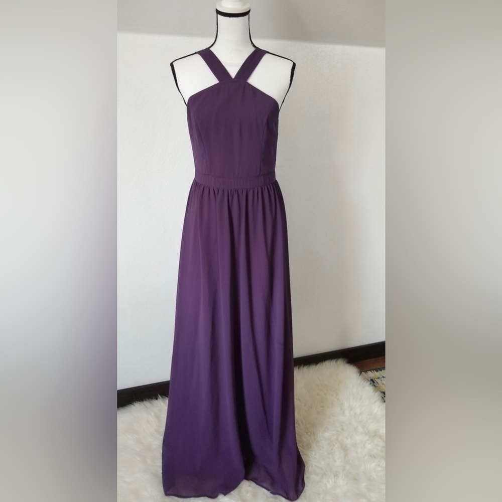 Lulu's Purple Maxi Dress - Picture 4 of 13